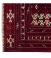 فرش دستباف قدیمی یک متری ترکمن کد 705244
