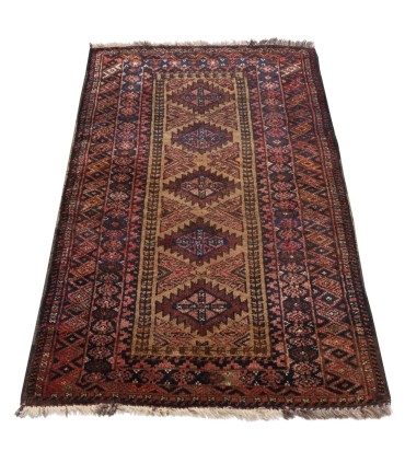 فرش دستباف قدیمی نیم متری ترکمن کد 705236