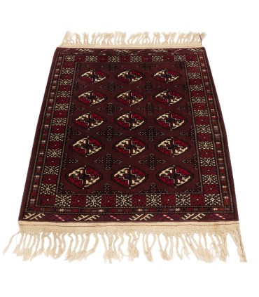 فرش دستباف قدیمی یک متری ترکمن کد 171827