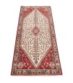 فرش دستباف قدیمی کناره طول دو متر آباده کد 705161