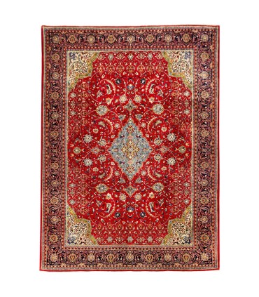 فرش دستباف قدیمی نه و نیم متری ساروق کد 705089
