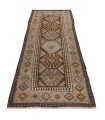 گلیم دستباف قدیمی کناره طول سه متر شاهسون کد 187439
