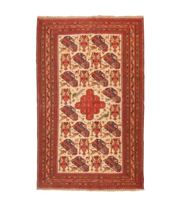 گلیم دستباف قدیمی دو متری سیرجان کد 187403