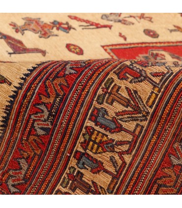گلیم دستباف قدیمی دو و نیم متری سیرجان کد 187398