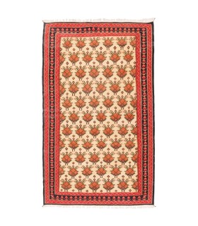 گلیم دستباف قدیمی ذرع و نیم سنندج کد 187395