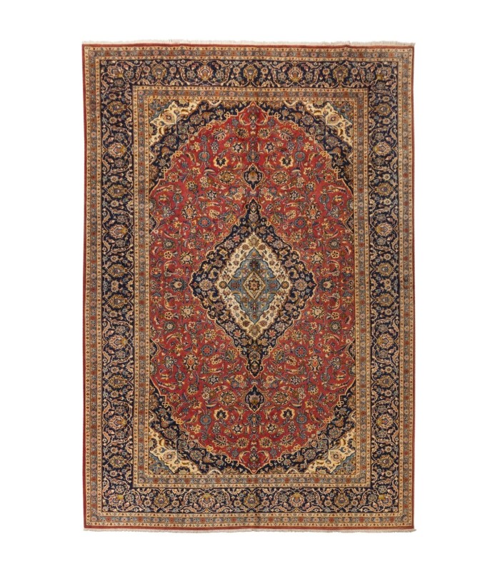 فرش دستباف قدیمی ده متری کاشان کد 187296