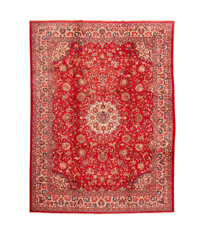 فرش دستباف قدیمی سیزده و نیم متری ساروق کد 102440