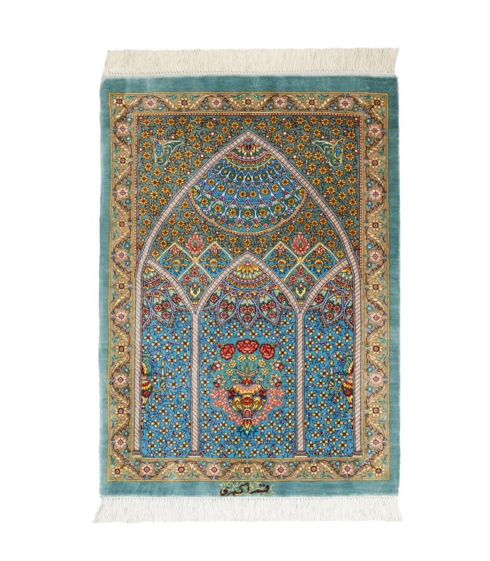 تابلو فرش دستباف محرابی قم کد 904366