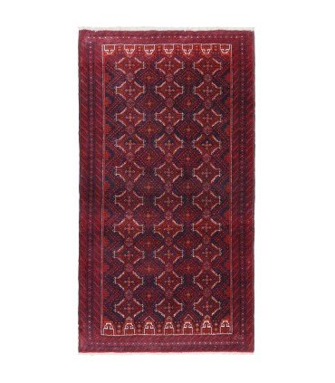 فرش دستباف قدیمی ذرع و نیم بلوچ کد 179890