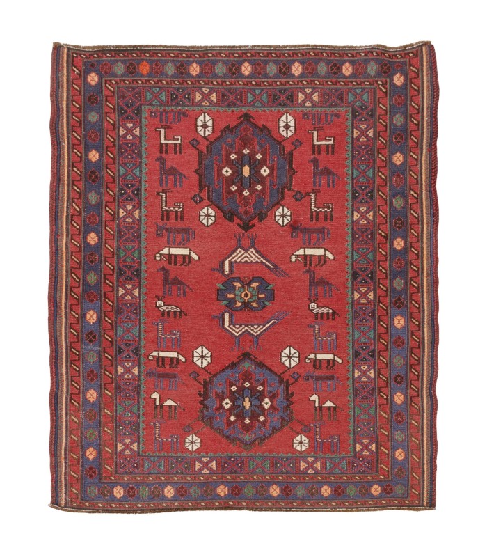 گلیم دستباف قدیمی یک متری سیرجان کد 709040