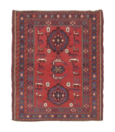گلیم دستباف قدیمی یک متری سیرجان کد 709040