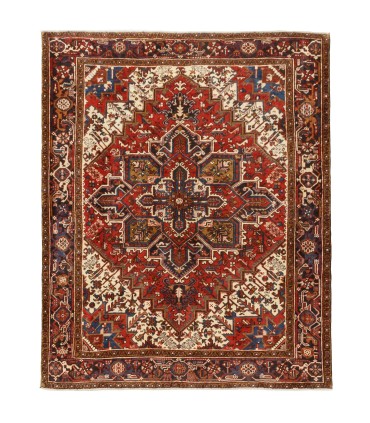 فرش دستباف قدیمی پنج و نیم متری هریس کد 705547