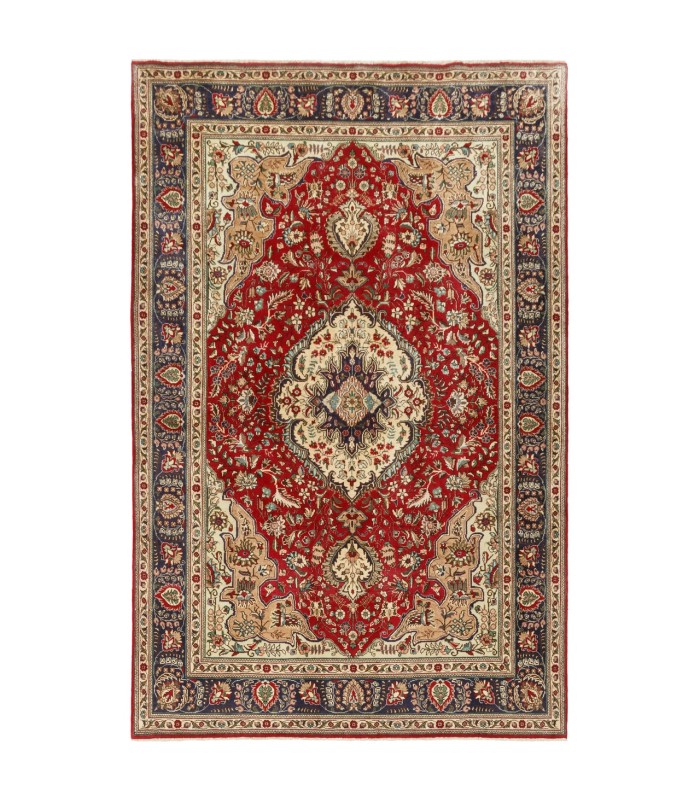 فرش دستباف قدیمی پنج و نیم متری تبریز کد 705573