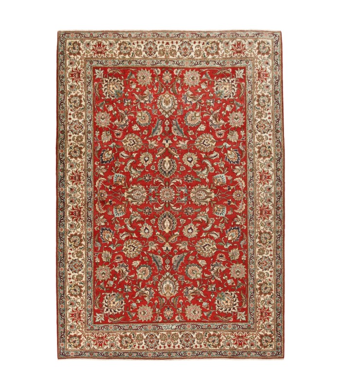 فرش دستباف قدیمی شش و نیم متری تبریز کد 705580