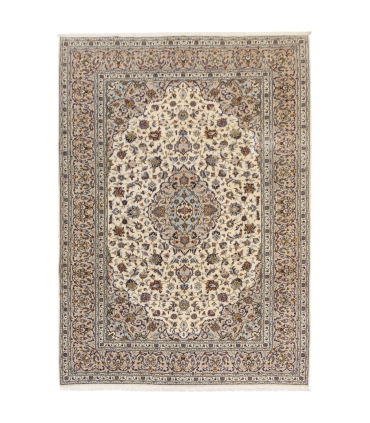 فرش دستباف قدیمی نه متری کاشان کد 179901