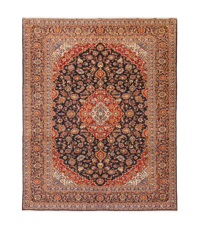 فرش دستباف قدیمی یازده و نیم متری کاشان کد 179909