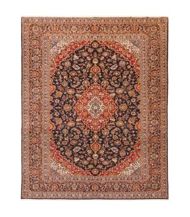 فرش دستباف قدیمی یازده و نیم متری کاشان کد 179909