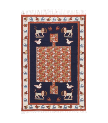 گلیم دستباف سه متری سنه