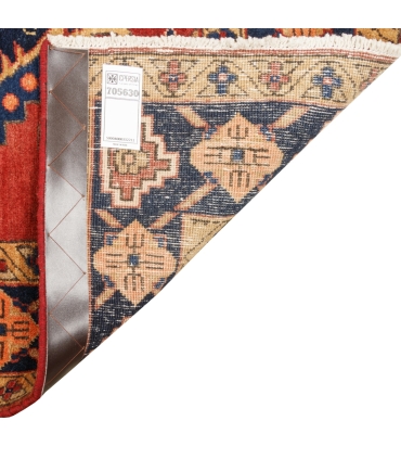 فرش دستباف قدیمی کناره طول سه متر هریس کد 705630