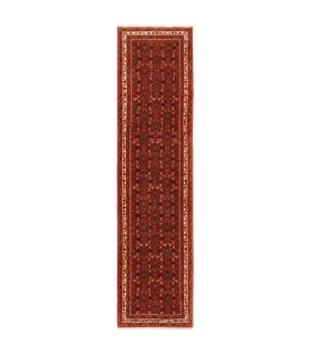 فرش دستباف قدیمی کناره طول سه متر حسین آباد کد 705637