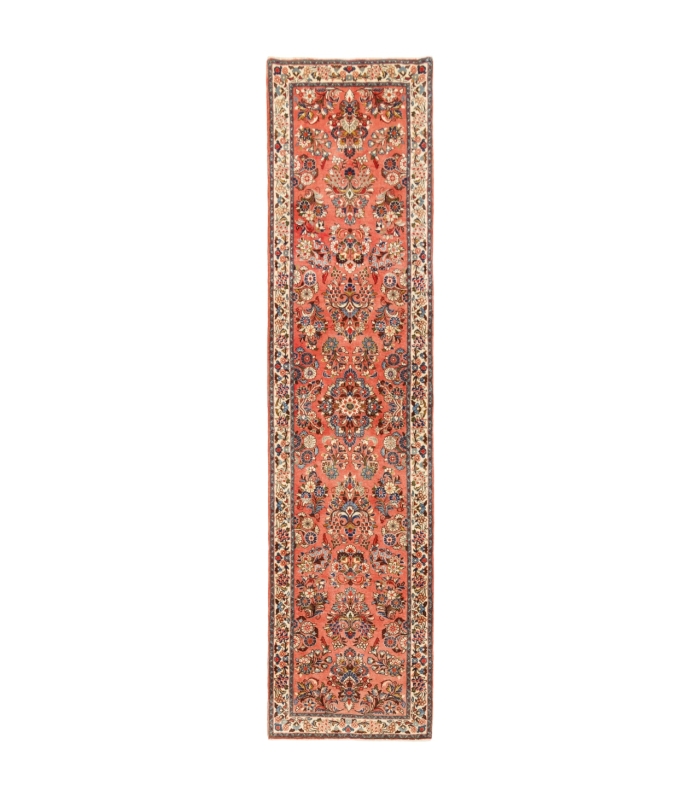 فرش دستباف قدیمی کناره طول سه متر ساروق کد 705640