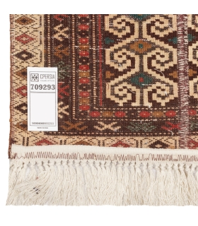 کلاژ فرش دستباف نیم متری ترکمن کد 709293
