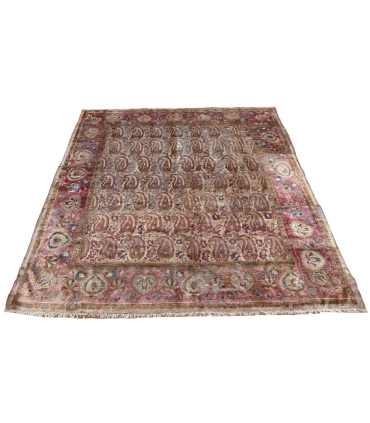 کلاژ فرش دستباف قدیمی ذرع و نیم کاشان کد 709362