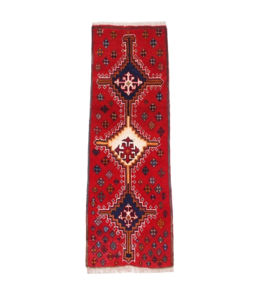 فرش دستباف قدیمی کناره طول یک و نیم متر شیراز کد 709365