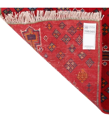 فرش دستباف قدیمی کناره طول یک و نیم متر شیراز کد 709365