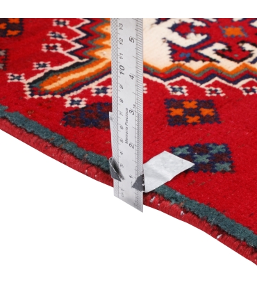 فرش دستباف قدیمی کناره طول یک و نیم متر شیراز کد 709365