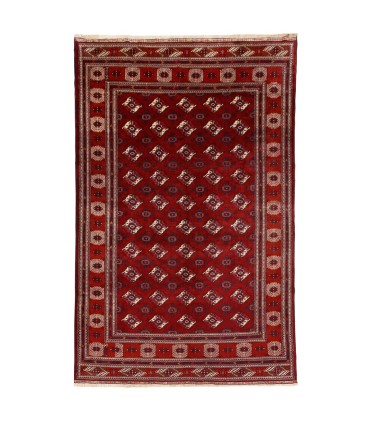 فرش دستباف قدیمی نه متری ترکمن کد 179663