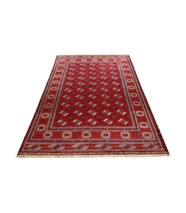 فرش دستباف قدیمی نه متری ترکمن کد 179663