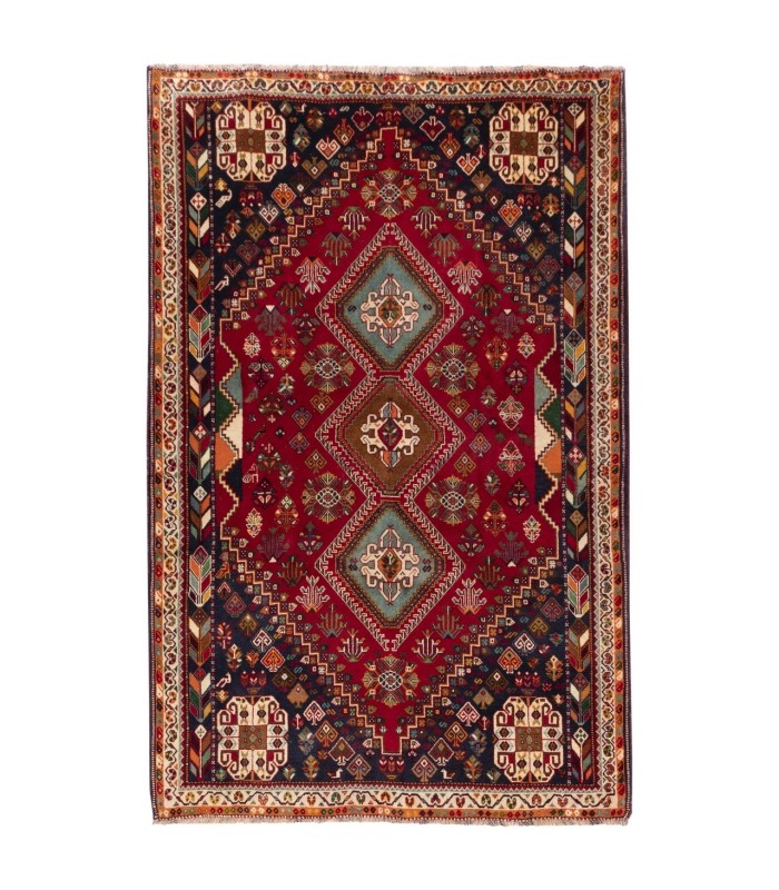 فرش دستباف قدیمی چهار و نیم متری فارس کد 179530