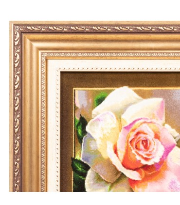 تابلو فرش دستباف تک گل رز تبریز کد 903736
