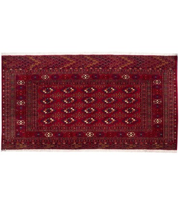 فرش دستباف قدیمی یک متری ترکمن کد 705486